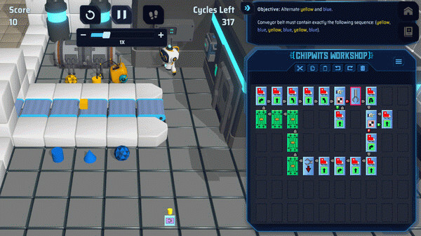 Игра ChipWits, скриншот