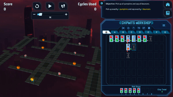 Игра ChipWits, скриншот