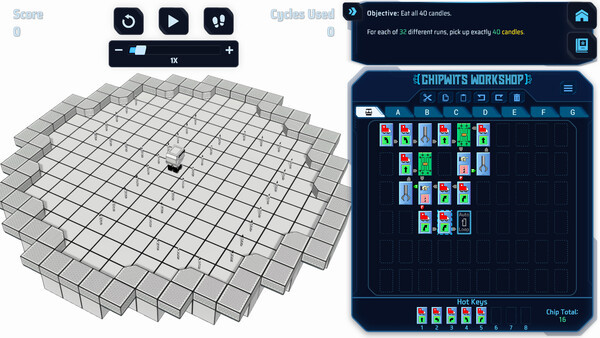 Игра ChipWits, скриншот