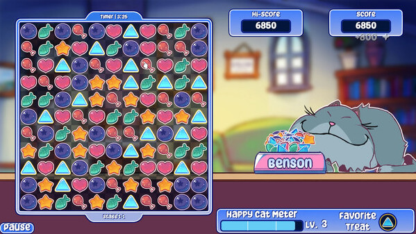 Игра Chowdown Kitty, скриншот