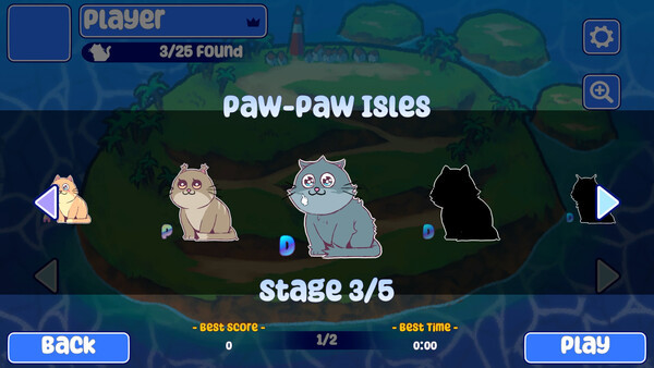 Игра Chowdown Kitty, скриншот