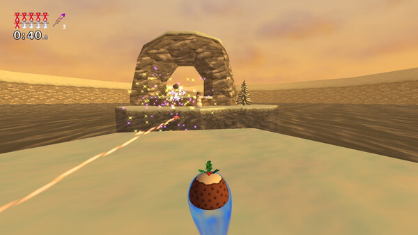 Игра Christmas Rocket Pudding, скриншот