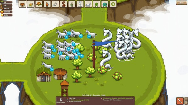 Игра Circle Empires: Apex Monsters!, скриншот
