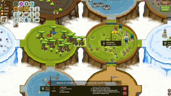 Игра Circle Empires Rivals: Forces of Nature, скриншот