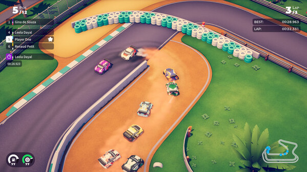 Игра Circuit Superstars, скриншот