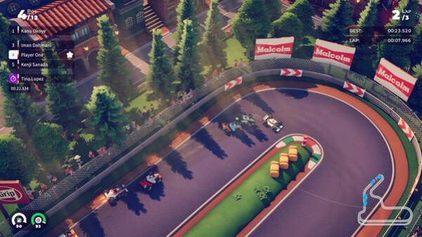 Игра Circuit Superstars, скриншот