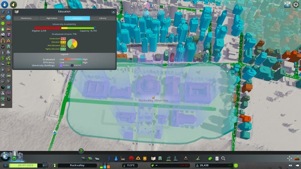 Игра Cities: Skylines - Campus, скриншот