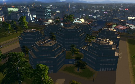 Игра Cities: Skylines - Content Creator Pack: High-Tech Buildings, скриншот