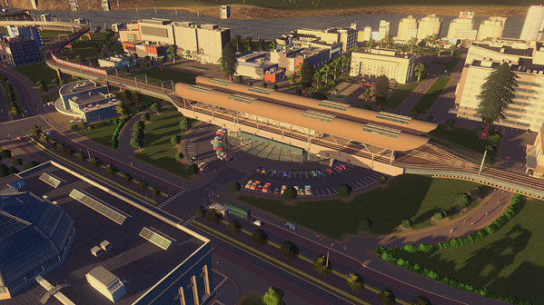 Игра Cities: Skylines - Content Creator Pack: Train Stations, скриншот