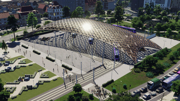 Игра Cities: Skylines II - Creator Pack: City Stations, скриншот
