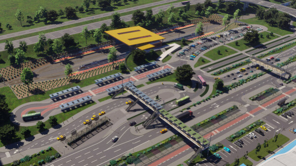 Игра Cities: Skylines II - Creator Pack: City Stations, скриншот