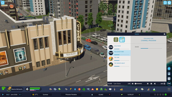 Игра Cities: Skylines II - Feelgood Funk Radio, скриншот
