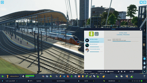Игра Cities: Skylines II - Skyrail Radio, скриншот