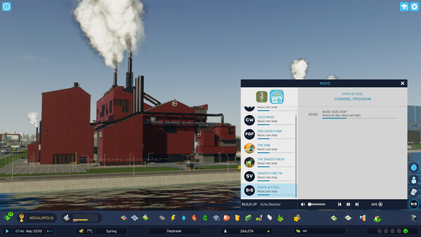 Игра Cities: Skylines II - Synth & Steel Radio, скриншот