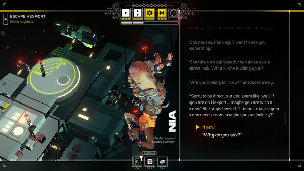 Игра Citizen Sleeper 2: Starward Vector, скриншот