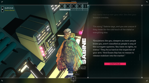 Игра Citizen Sleeper, скриншот