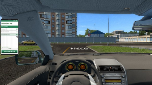 Игра City Car Driving, скриншот