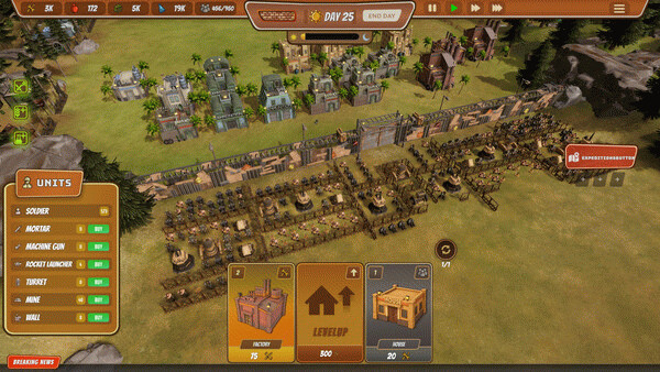 Игра City Defense Z, скриншот