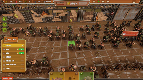 Игра City Defense Z, скриншот
