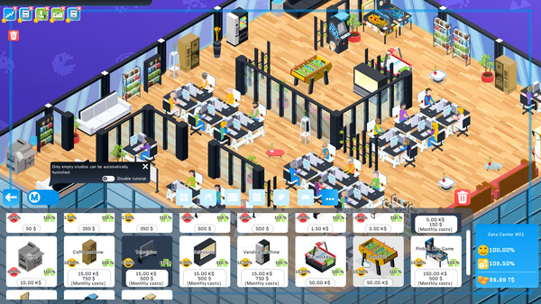 Игра City Game Studio: a tycoon about game dev, скриншот