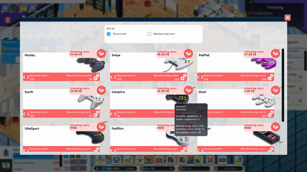 Игра City Game Studio: a tycoon about game dev, скриншот
