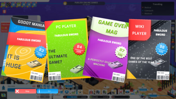 Игра City Game Studio: a tycoon about game dev, скриншот