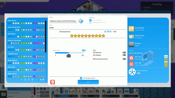 Игра City Game Studio: a tycoon about game dev, скриншот
