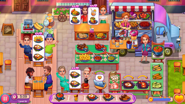 Игра Claire's Cruisin' Cafe: Fest Frenzy, скриншот
