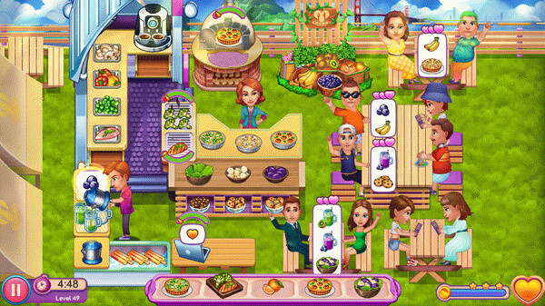 Игра Claire's Cruisin' Cafe: Fest Frenzy, скриншот