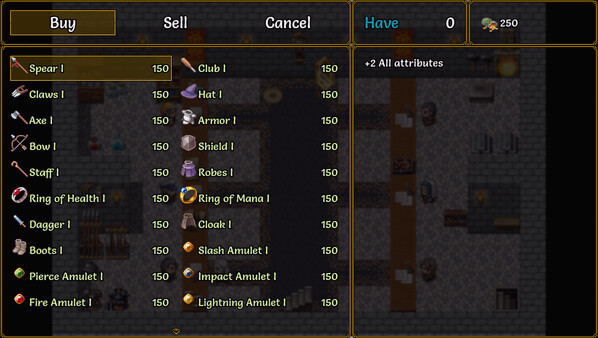 Игра Claritas - Dungeon Crawler RPG, скриншот