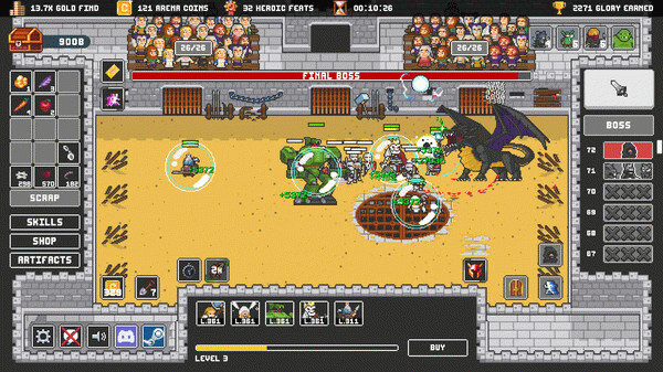 Игра Clicker Arena, скриншот