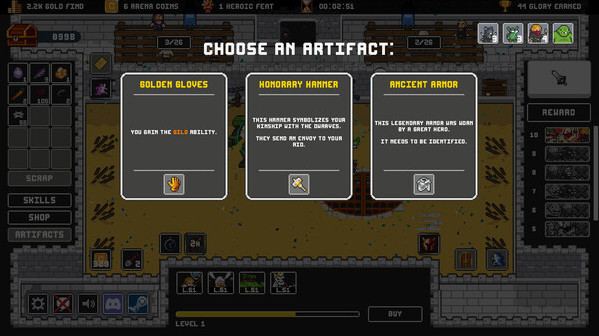 Игра Clicker Arena, скриншот