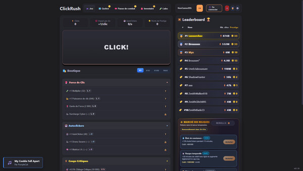 Игра ClickRush, скриншот