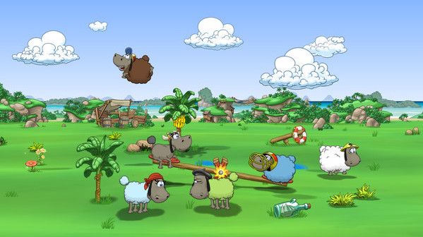 Игра Clouds & Sheep 2, скриншот