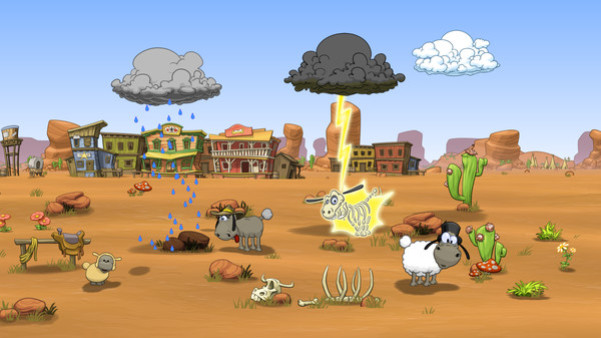 Игра Clouds & Sheep 2, скриншот