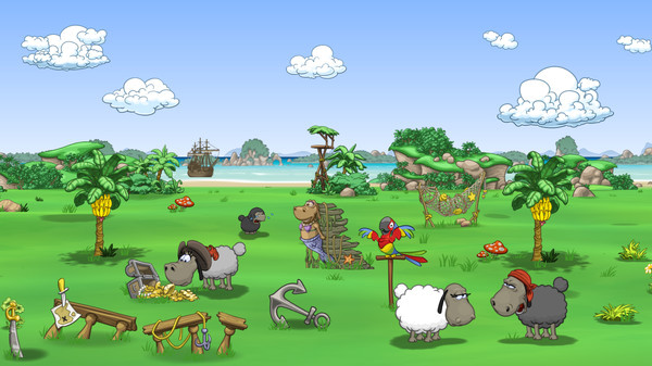 Игра Clouds & Sheep 2, скриншот