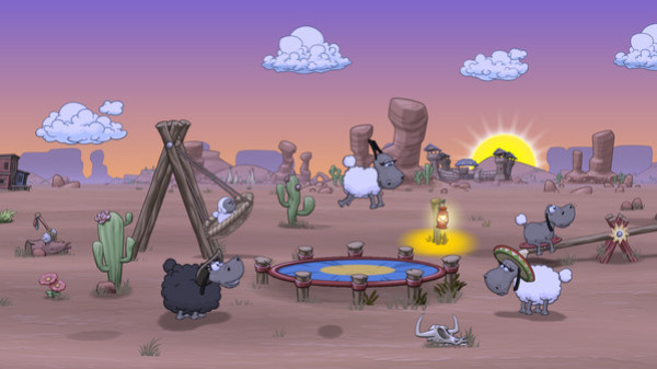 Игра Clouds & Sheep 2, скриншот