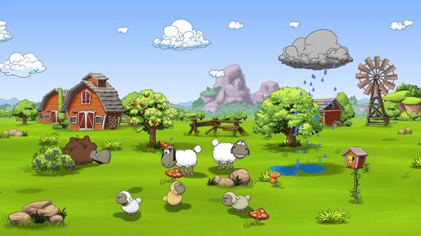 Игра Clouds & Sheep 2, скриншот
