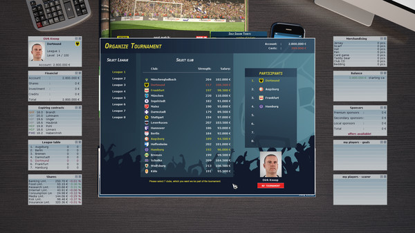 Игра Club Manager 2016, скриншот