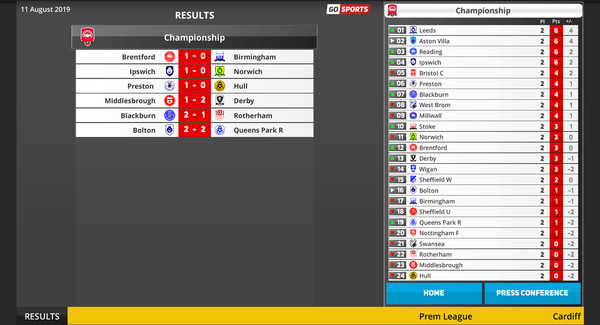 Игра Club Soccer Director PRO 2020, скриншот