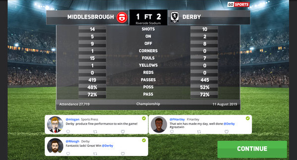 Игра Club Soccer Director PRO 2020, скриншот