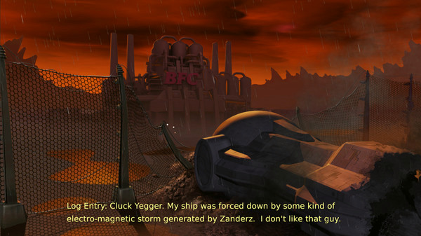Игра Cluck Yegger in Escape From The Planet of The Poultroid, скриншот
