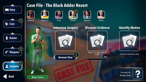 Игра Clue/Cluedo - Black Adder Resort Bundle, скриншот
