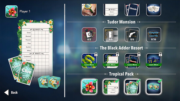 Игра Clue/Cluedo - Tropical Pack, скриншот