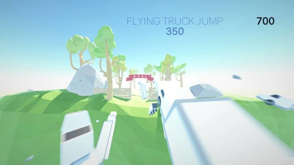 Игра Clustertruck, скриншот