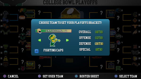 Игра College Bowl, скриншот