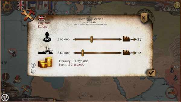 Игра Colonial Conquest, скриншот