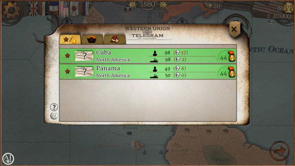 Игра Colonial Conquest, скриншот