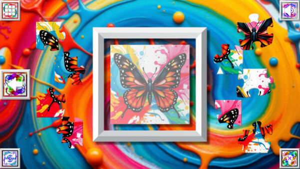 Игра Color Splash: Butterflies, скриншот