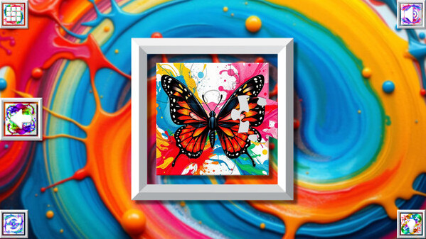 Игра Color Splash: Butterflies, скриншот